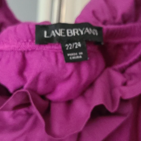 Purple Ruffle top - Picture 2 of 4